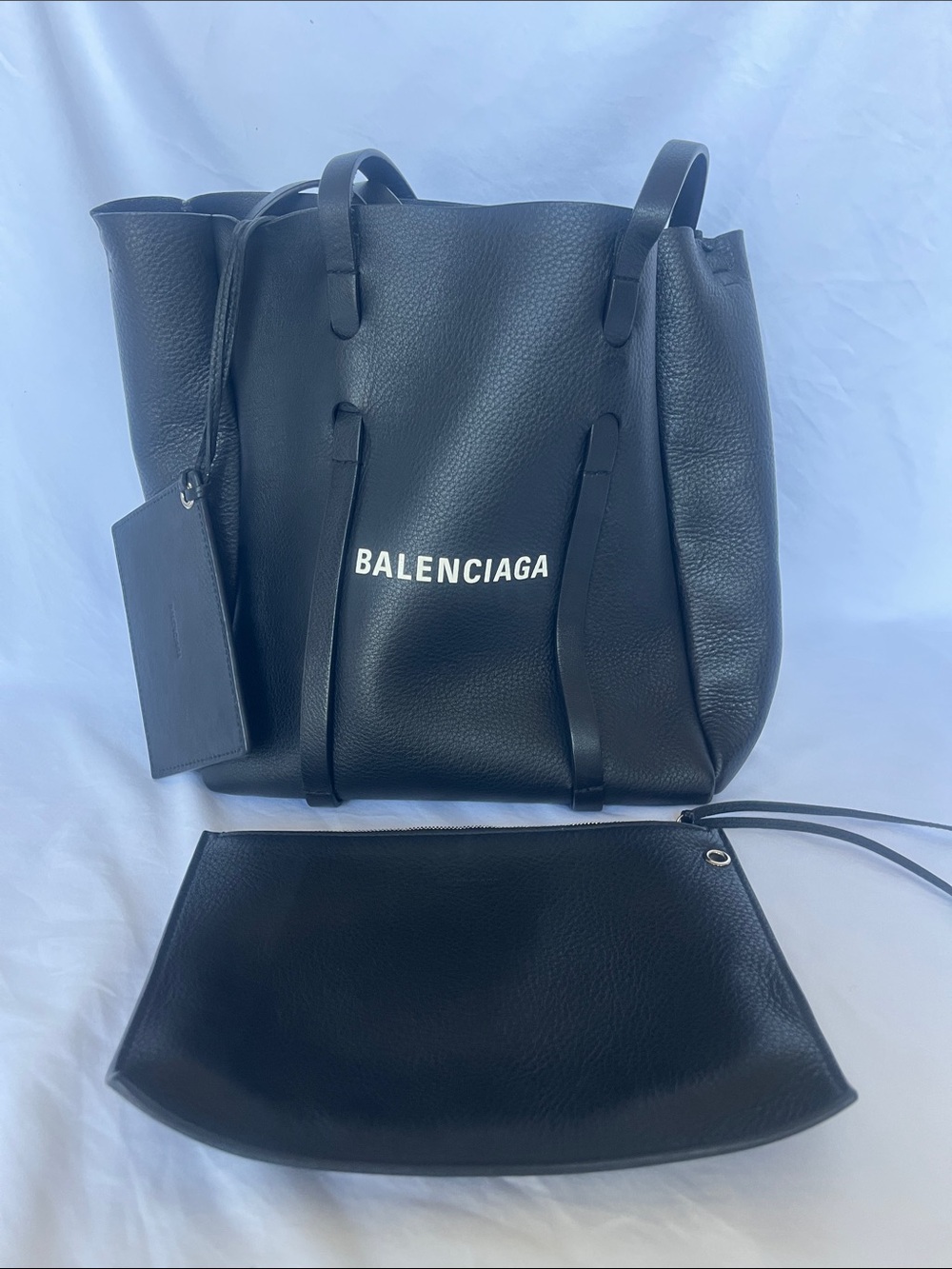 BALENCIAGA XS Everyday Tote Bag Black Calfskin